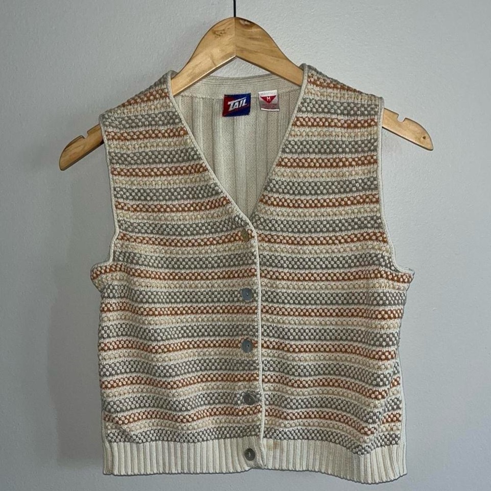 Vintage Tail Boho Sweater Vest